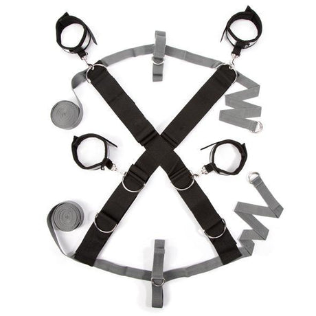 Fifty Shades of Grey - Keep Still Over the Bed Cross Restraint Set - CherryAffairs.sg
