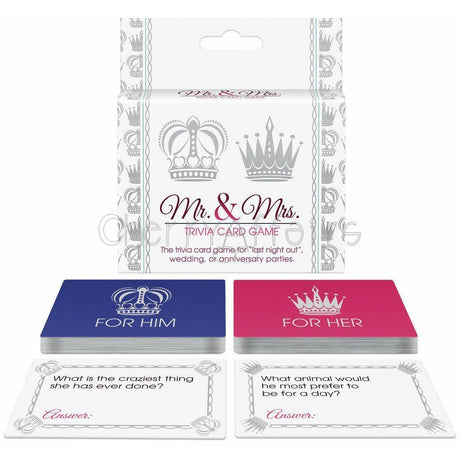 Kheper Games - Mr And Mrs Trivia Card Game - CherryAffairs.sg