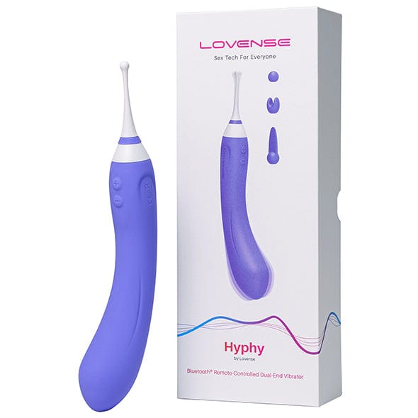 Lovense - เครื่องสั่นปลายคู่ควบคุมด้วยแอป Hyphy (สีม่วง)