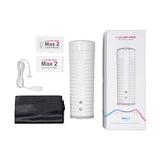 Lovense - Max 2 App-Controlled Male Masturbator (White)    Masturbator Soft Stroker (Vibration) Rechargeable