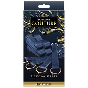 NS Novelties - Bondage Couture Tie Down Straps (Blue) NS1127 CherryAffairs
