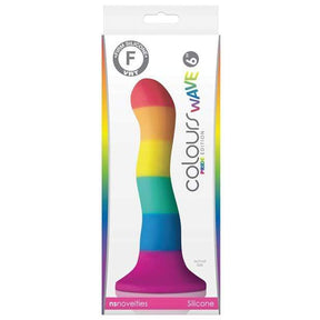 NS Novelties - Colours Pride Edition Silicone Wave Dildo 6" (Multi Colour) NS1058 CherryAffairs