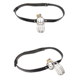 Pipedream - Fetish Fantasy Extreme The Prisoner Chastity Metal Cock Cage with Belt (Silver) PD2033 CherryAffairs