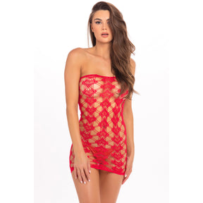Rene Rofe - Queen Of Hearts Tube Dress Costume OS (Red) RR1191 CherryAffairs