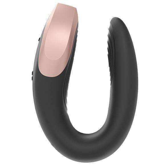Satisfyer - Double Love App-Controlled Couple's Vibrator with Remote Control (Black)    Remote Control Couple's Massager (Vibration) Rechargeable