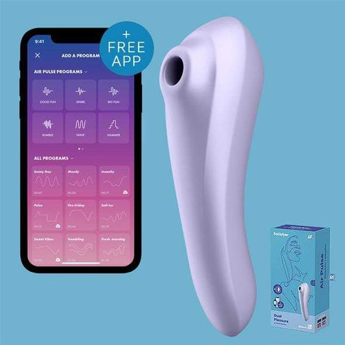Satisfyer - เครื่องสั่นกระตุ้น Clitoral Air Stimulator ที่ควบคุมด้วยแอป Dual Pleasure