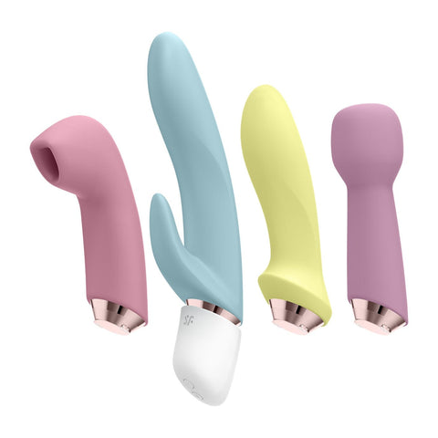 Satisfyer - ชุดเครื่องสั่น Marvelous Four Clitoral Air Pulse (หลากสี)