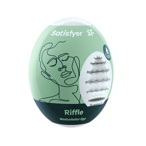 Satisfyer - ไข่ผู้สำเร็จความใคร่ด้วยตนเอง Riffle (สีเขียว)