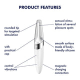 Satisfyer - Twirling Delight Precise Clit Massager (White) STF1216 CherryAffairs