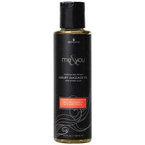 Sensuva - Me and You Pheromone Infused Luxury Massage Oil 4.2 oz (Wild Passion Fruit & Island Grava) SV1031 CherryAffairs