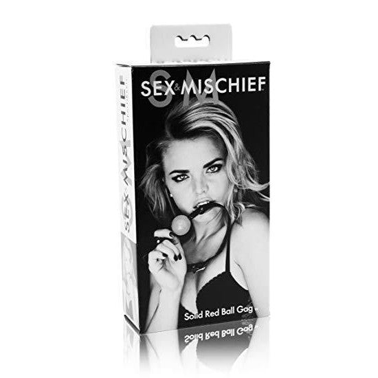Sex and Mischief - Solid Red Ball Gag - CherryAffairs.sg