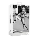 Shots - Ouch Black and White BDSM Bed Post Bindings Restraint Kit (Black) ST1050 CherryAffairs